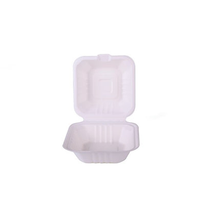 500 x Bagasse Biodegradable Burger Box - 6inch