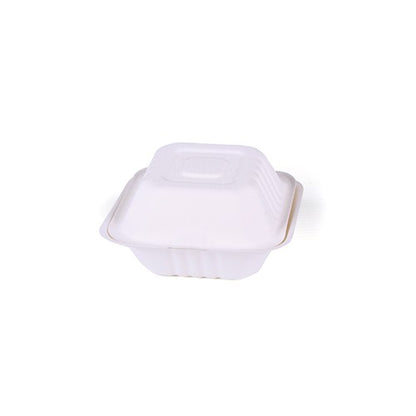 500 x Bagasse Biodegradable Burger Box - 6inch