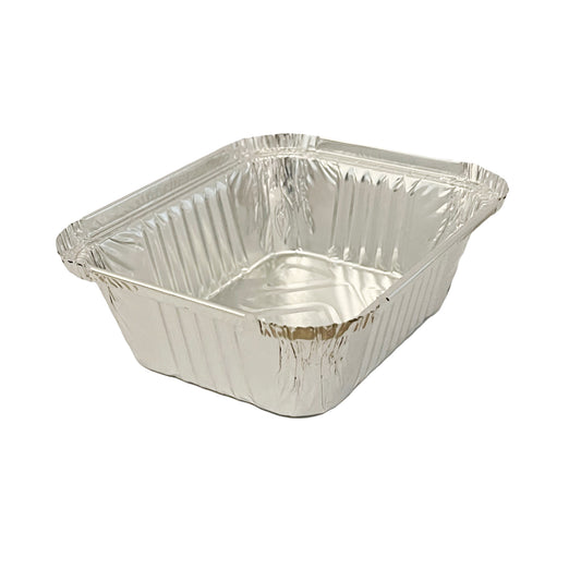 1000 x No.2 Aluminum Takeaway Foil Container - Tray Only