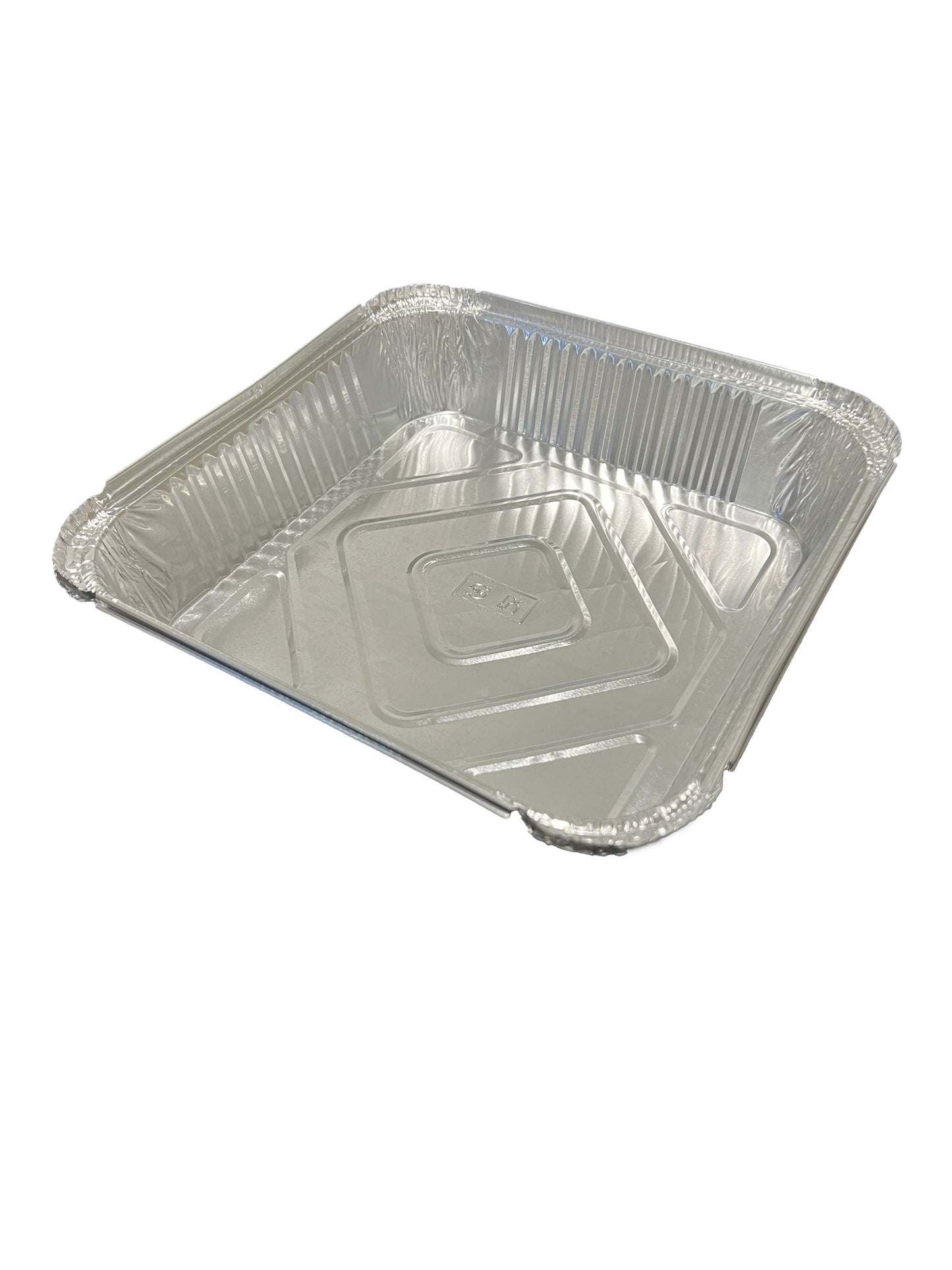 200 x Aluminium Foil Container- 9x9x2" Deep Disposable Square Tray