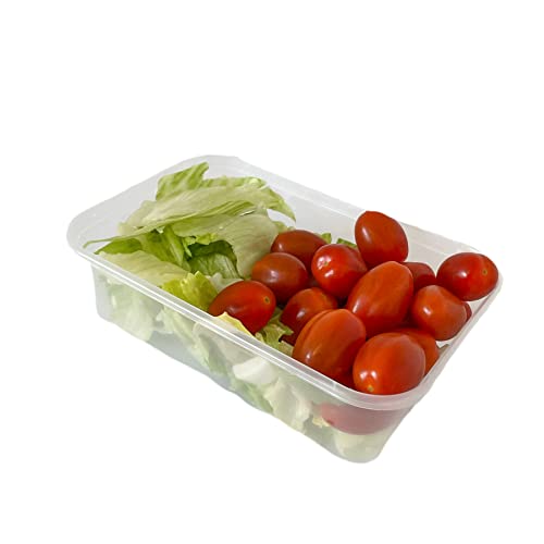 250 x  Microwave Container & Lid - 16oz (500cc) Plastic Food Containers with Leak Proof Lids, Rectangular